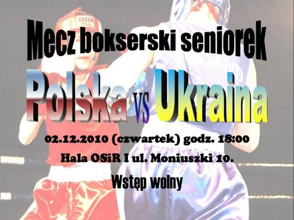 Zdjęcie: Mecz bokserski seniorek Polska vs Ukraina