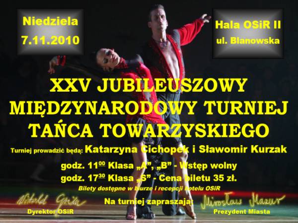 Zdjęcie: XXV Jubileuszowy Międzynarodowy Turniej Tańca ...