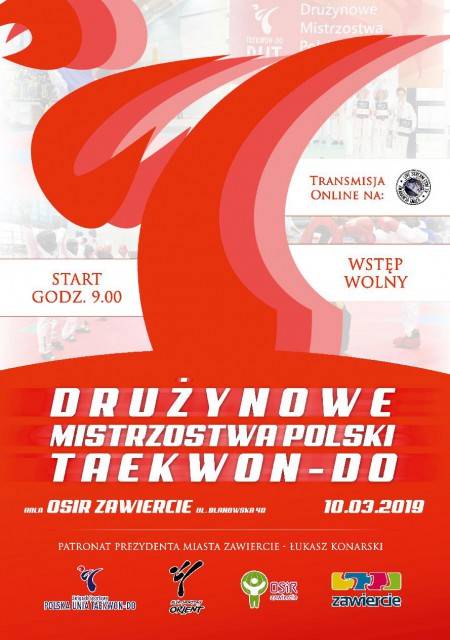 Zdjęcie: Drużynowe Mistrzostwa Polski w Taekwon-do 10.03.2019