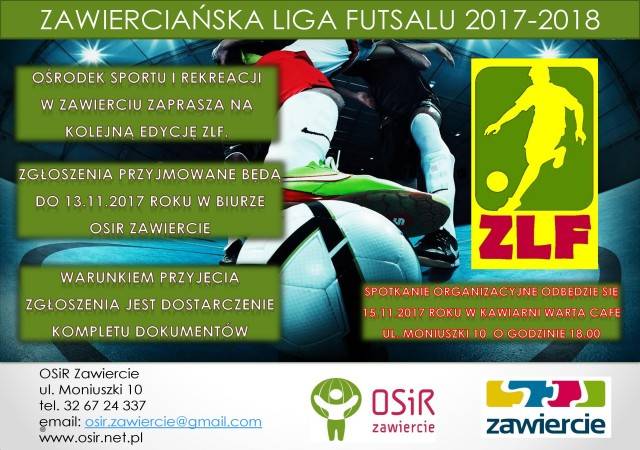 Zdjęcie: Zawierciańska Liga Futsalu 2017-2018